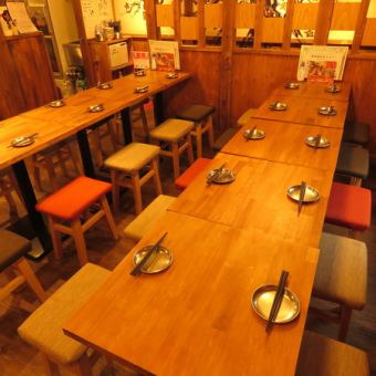 [2nd floor / chartered] 2F seats can seat up to 40 people when chartered.Recommended for large groups, such as various banquets and reunions throughout the year at the company.Please contact us early for reservations ★