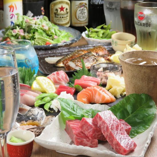 海鮮と和牛肉が人気！住道駅チカでコスパ☆お座敷席アリ♪