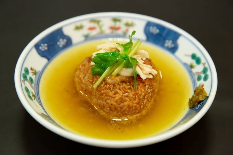 【あまみ】奄美産地鶏の出汁茶漬け　ナリ味噌添え