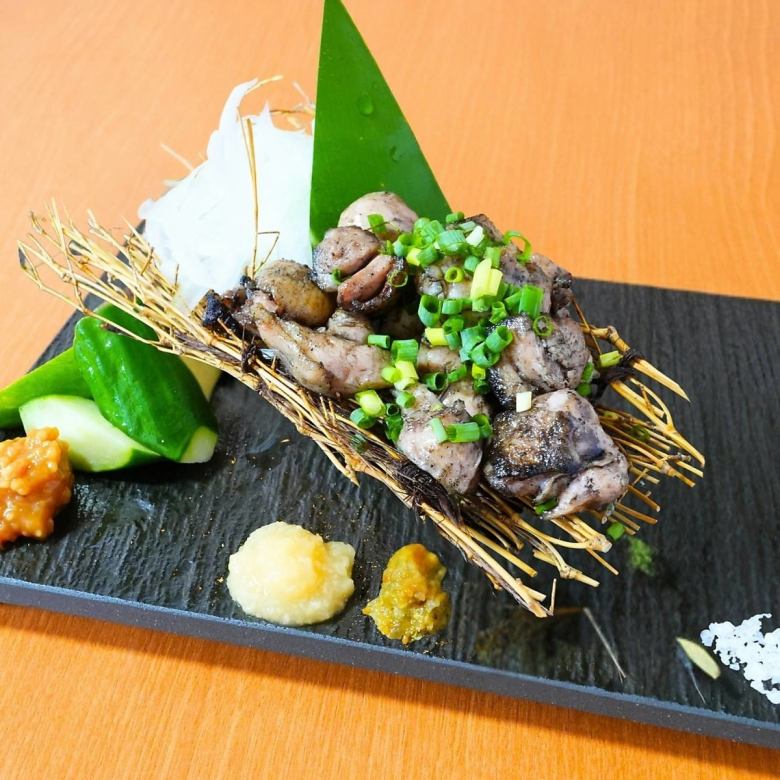 奄美地鶏の炭火焼き