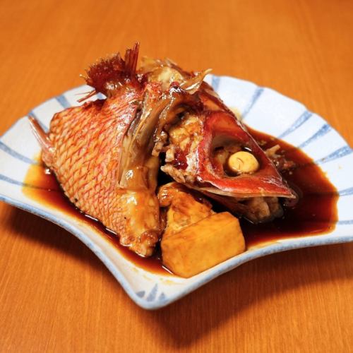 本日の地魚のカマ 煮付け