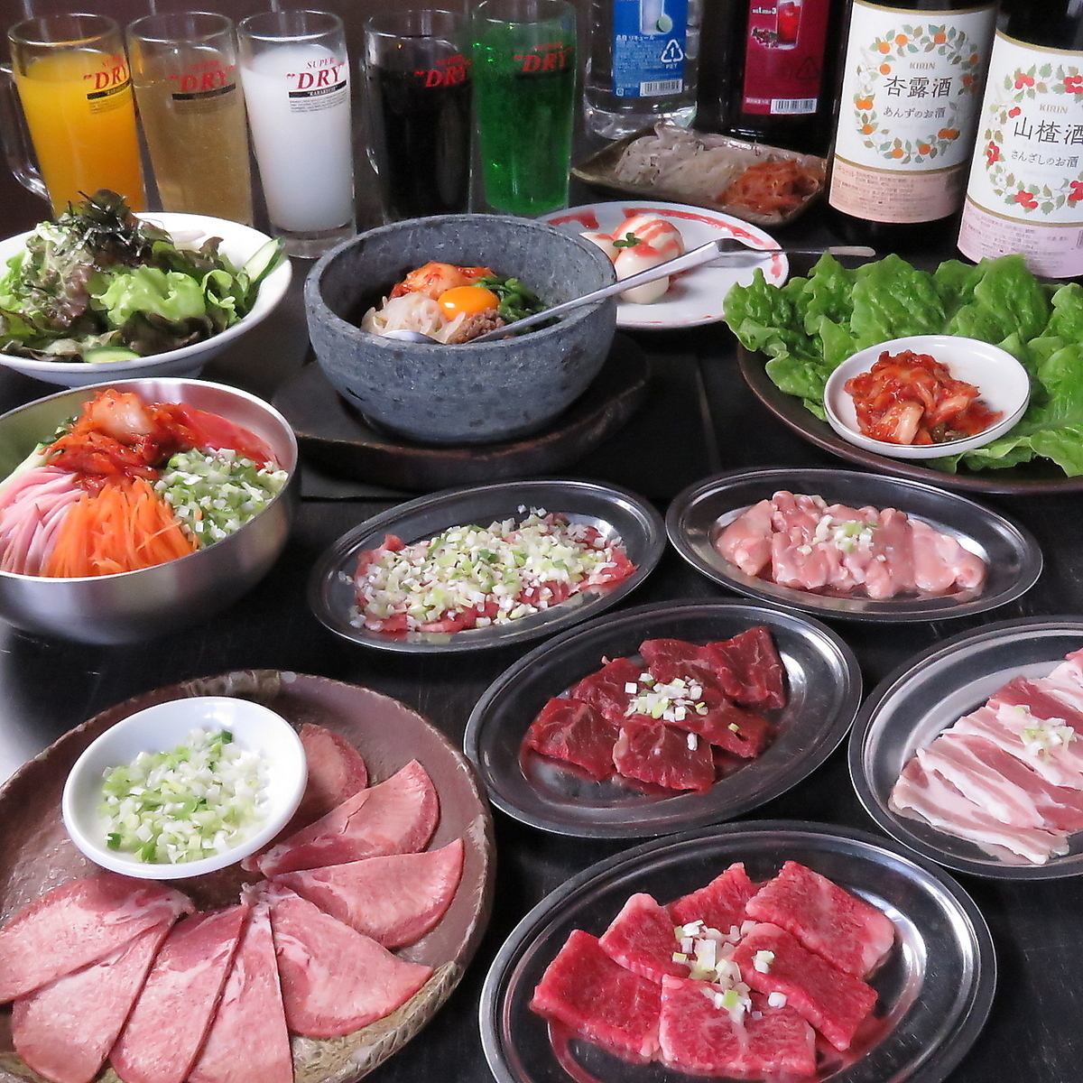 徳重駅より徒歩約11分！お得な食べ飲み放題を始め、様々なお肉が楽しめる焼肉屋