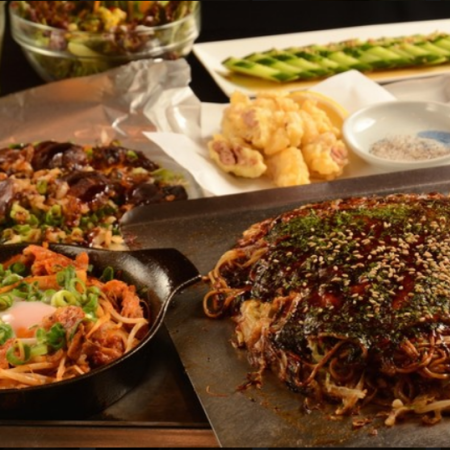 【人气】广岛名产套餐！3,850日元（含税）90分钟啤酒和无限畅饮<共8道菜>