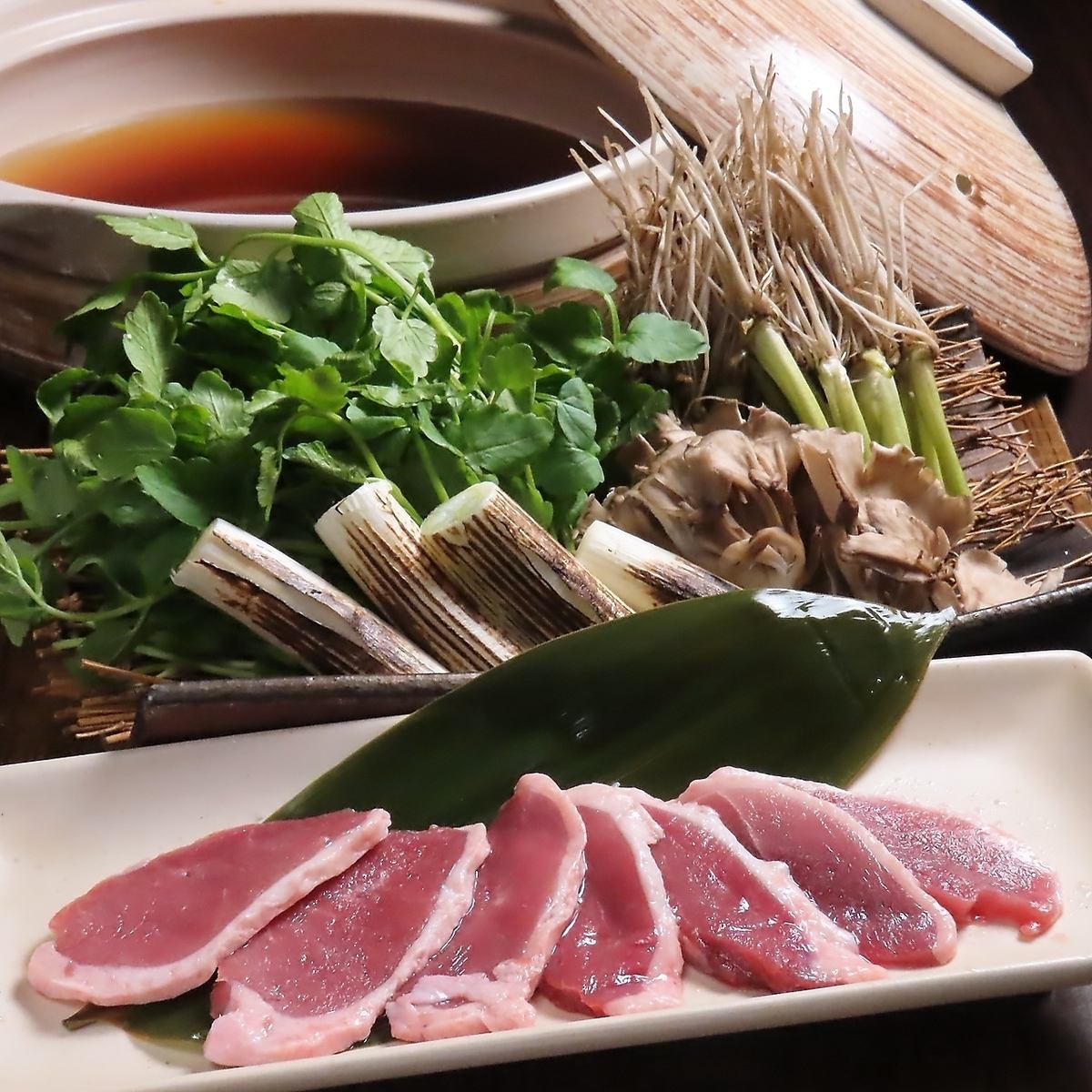 仙台鸭香菜套餐!厚切烤牛舌等8道豪华菜肴◎4,000日元(含税)