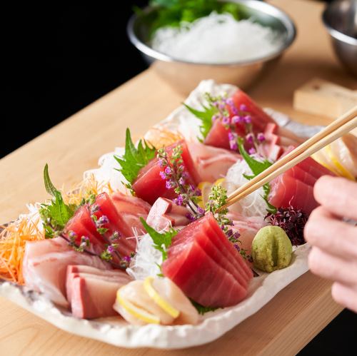 塩釜直送の鮮魚を味わう