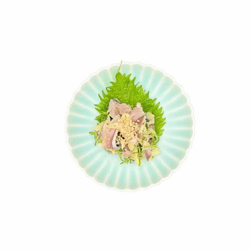 〆さばとガリの和え物