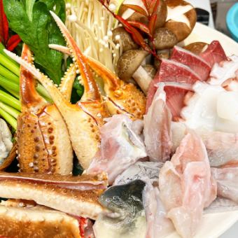 [Reservation required!] New! Oysters, yellowtail, pufferfish, and more... Yosenabe course 7,000 yen