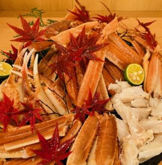 【예약 필요】 향주산!! ★ 마츠바 게 냄비 풀 코스 25000 엔 (세금 별도)에서