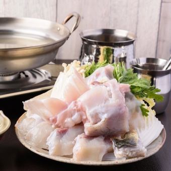 【てっちりコース◎】5390円（税込）　全6品のふぐの基本コースになります