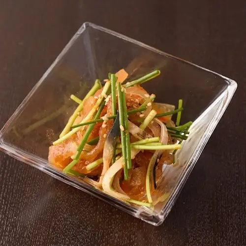 ふぐの皮の辛味噌和え