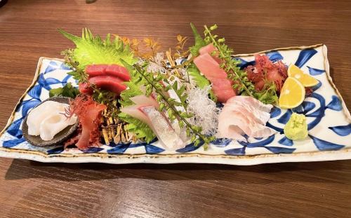 宮崎漁師直送鮮魚刺身盛り合わせ5点盛り