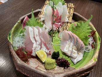 宮崎漁師直送鮮魚　三点盛り