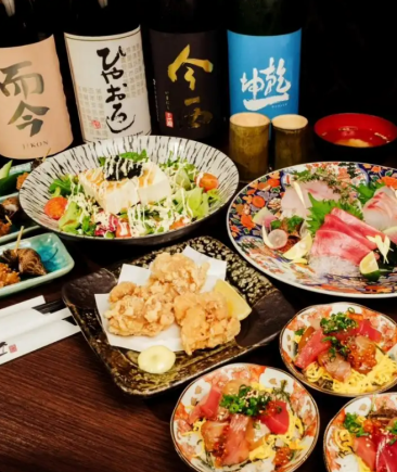 【2 시간 음료 무제한 포함】 제철의 미각 가득! 3500 엔 코스 + 음료 무제한 세트 ◆ 6000 엔 (세금 포함)