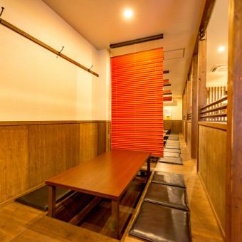 [There is a digging tatatsu] 2 people ~ There is a partition for digging tatatsu seats that can be used, so you can enjoy a meal in a semi-private room space.A relaxing space where you can stretch your legs is very popular with children! How about for a family meal or a small or medium-sized banquet ♪