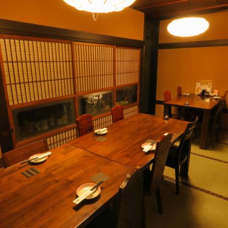 二階の個室席。