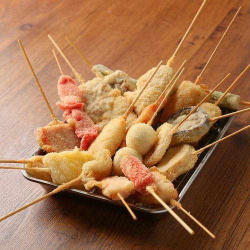 Our proud fried skewers starting from 100 yen!