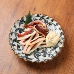 Grilled squid with Narazuke mayonnaise