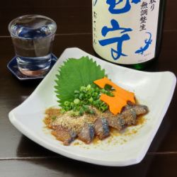 漬けサバのゴマ和え