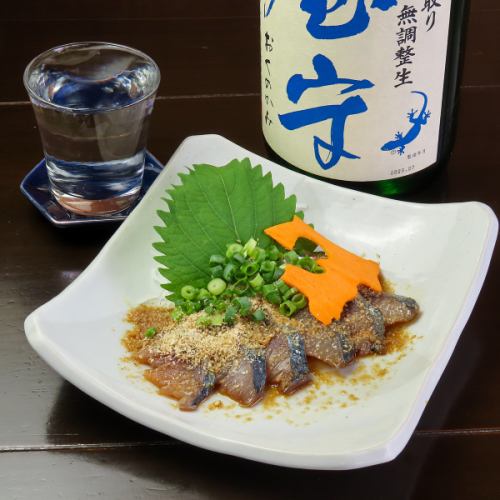 漬けサバのゴマ和え