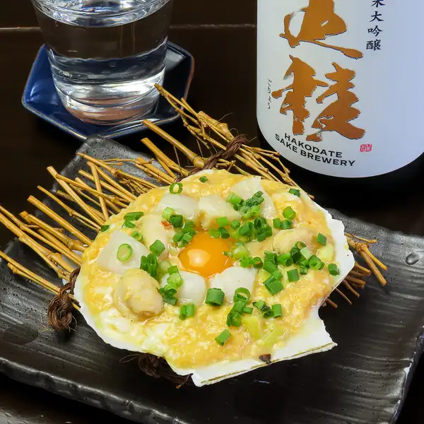 青森名物!熱々ホタテの貝焼きみそ