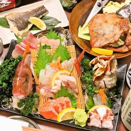 For seafood dishes, leave it to [Kitashima Shoten Tavern]!