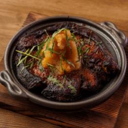 鮪のテールステーキ　和風鉄板