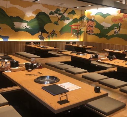 50名まで入れる掘りごたつ