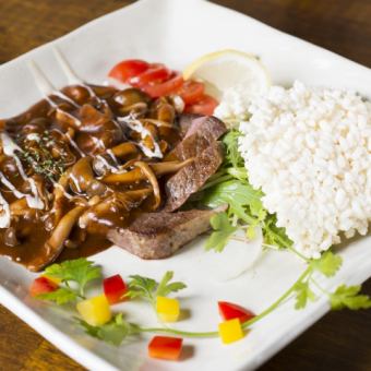 Beef fillet steak Kinoko brown sauce