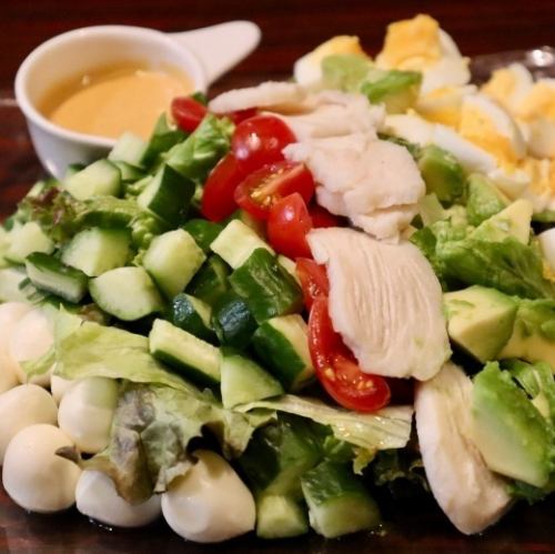 Cobb salad / bagna cauda with seasonal vegetables