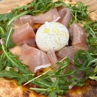 Prosciutto and Burrata Cheese Pizza