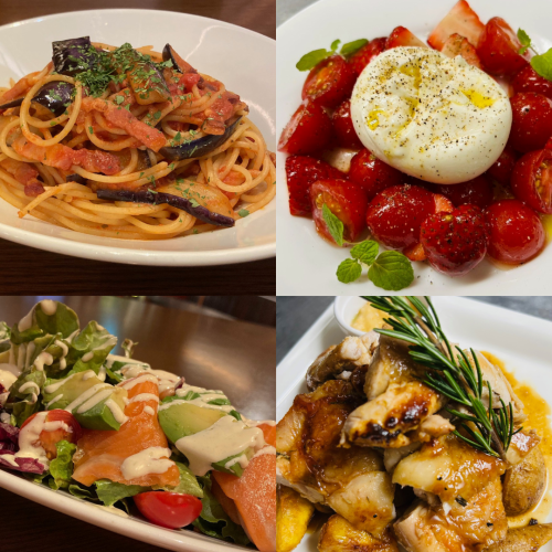 ▼120分飲み放題付▼前菜3種、魚料理、パスタ、肉料理..etc..ボリューム満点のプラン