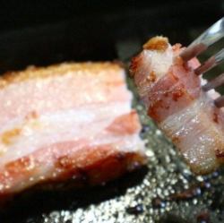 두꺼운 베이컨 / 아스파라 돼지 장미 감기