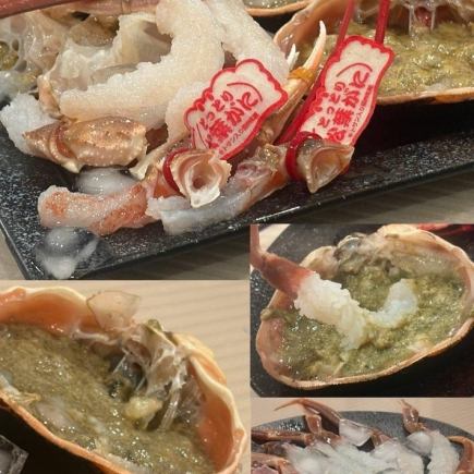 ◆贅沢コース【タグ付き蟹・鳥取県松葉蟹フルコース】→13800円　追加1500円で2h飲み放題へ○