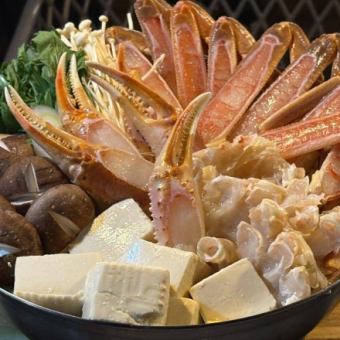 ◆贅沢コース【タグ付き蟹・福井県越前蟹フルコース】→13800円　追加1500円で2h飲み放題付に○