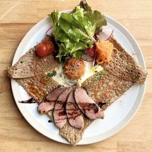 Galette/roasted duck
