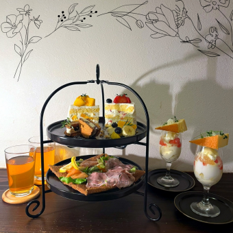Grapefruit parfait afternoon tea set: 3,500 yen (tax included)