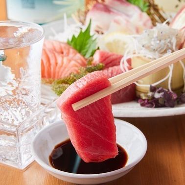 Enjoy a meal using fresh ingredients purchased every morning from Toyosu
