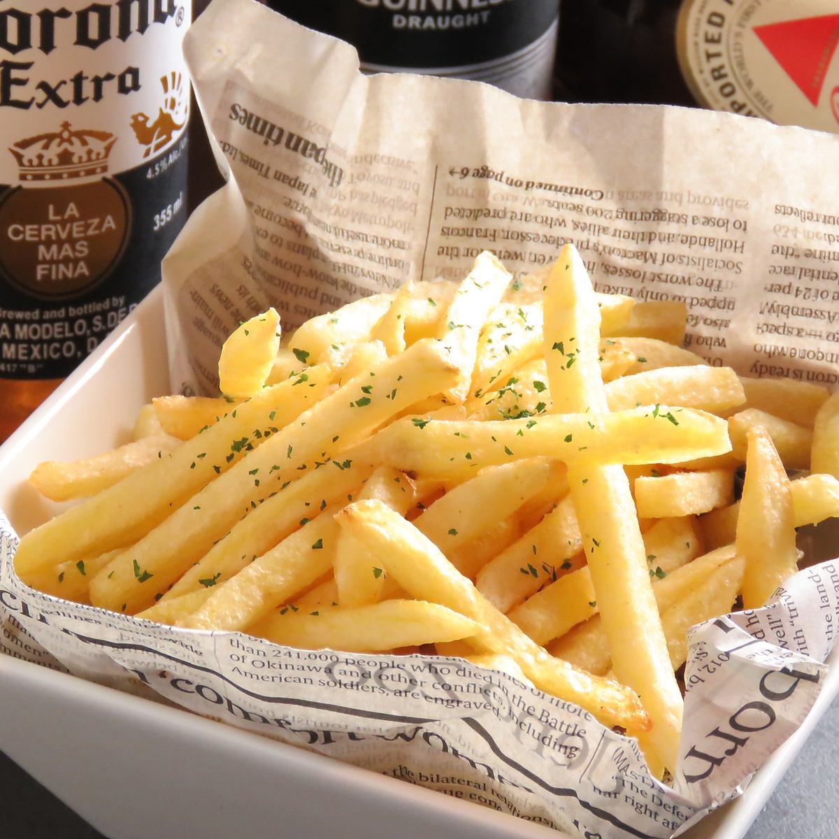 フライドポテト食べ放題＆60分飲放付1280円！二次会にオススメ♪