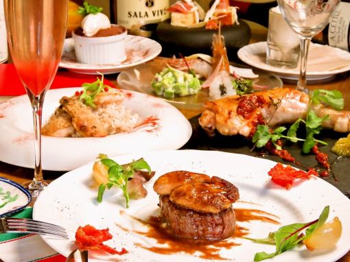 ★墨西哥圣诞高级套餐★ 限定晚餐套餐:开胃酒 + 六道菜式,价格 6,500 日元