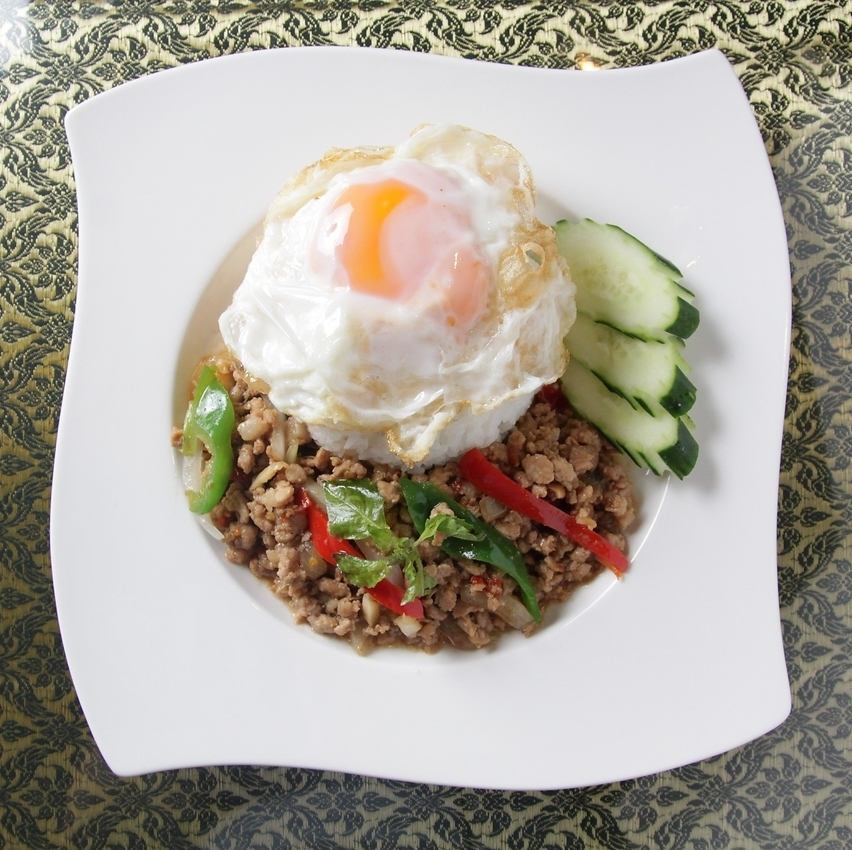 TVでも紹介されたガパオラードカオが絶品です！