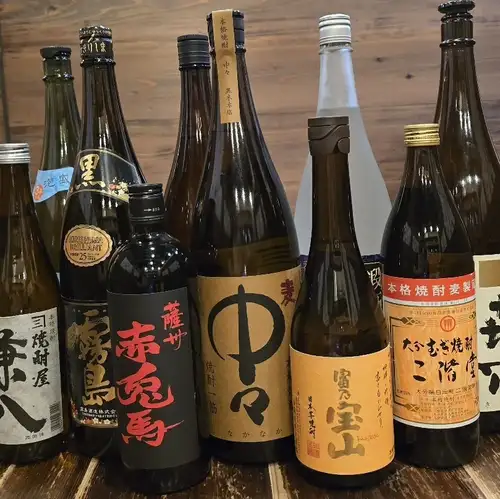 We pride ourselves not only on our local sake but also on our authentic shochu!