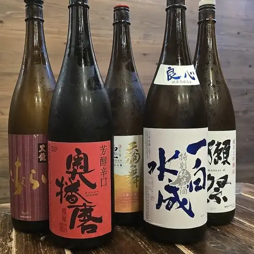 Exquisite local sake and authentic shochu, carefully selected for their quality!