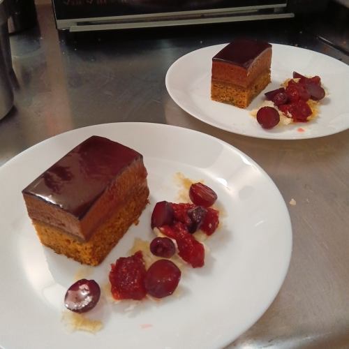 チョコレートムース バナナブレッド