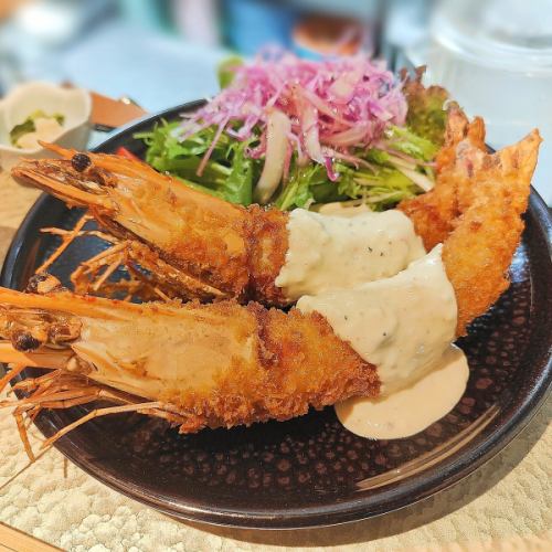 Large fried shrimp set