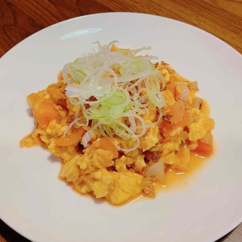 トマたま中華炒め