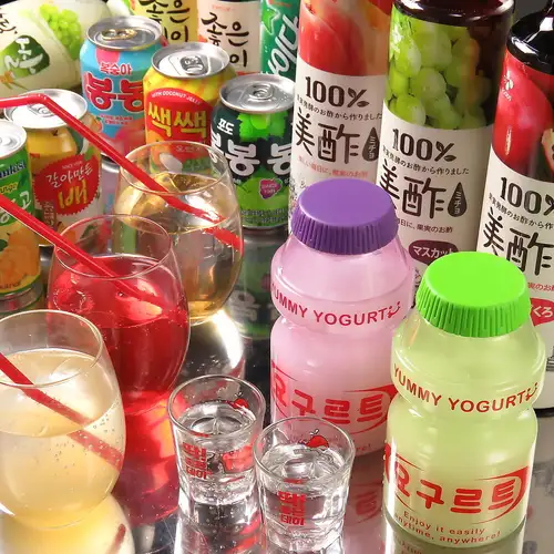 本場韓国メニュー多数!お料理はもちろん、ドリンクも含めて韓国メニュー多数ご用意!