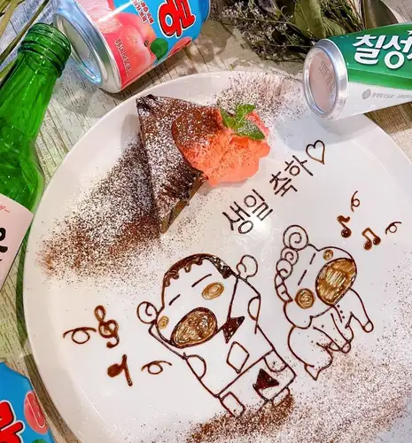 선택할 수 있는 플레이트☆한국어의 메시지 플레이트로 서프라이즈♪