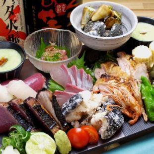 高知食材をたっぷり詰め込んだ【浅葱流 皿鉢】2人前4000円~