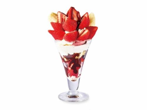 チョコいちごバナナパフェ