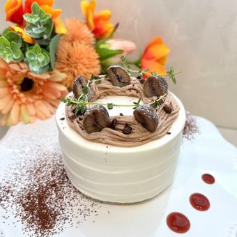 《カフェset》モンブランショートケーキ